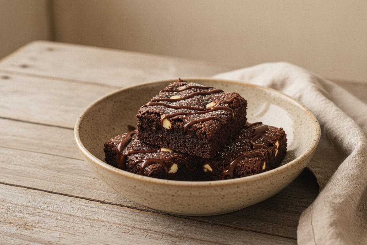 Brownies cu Triplă Ciocolată