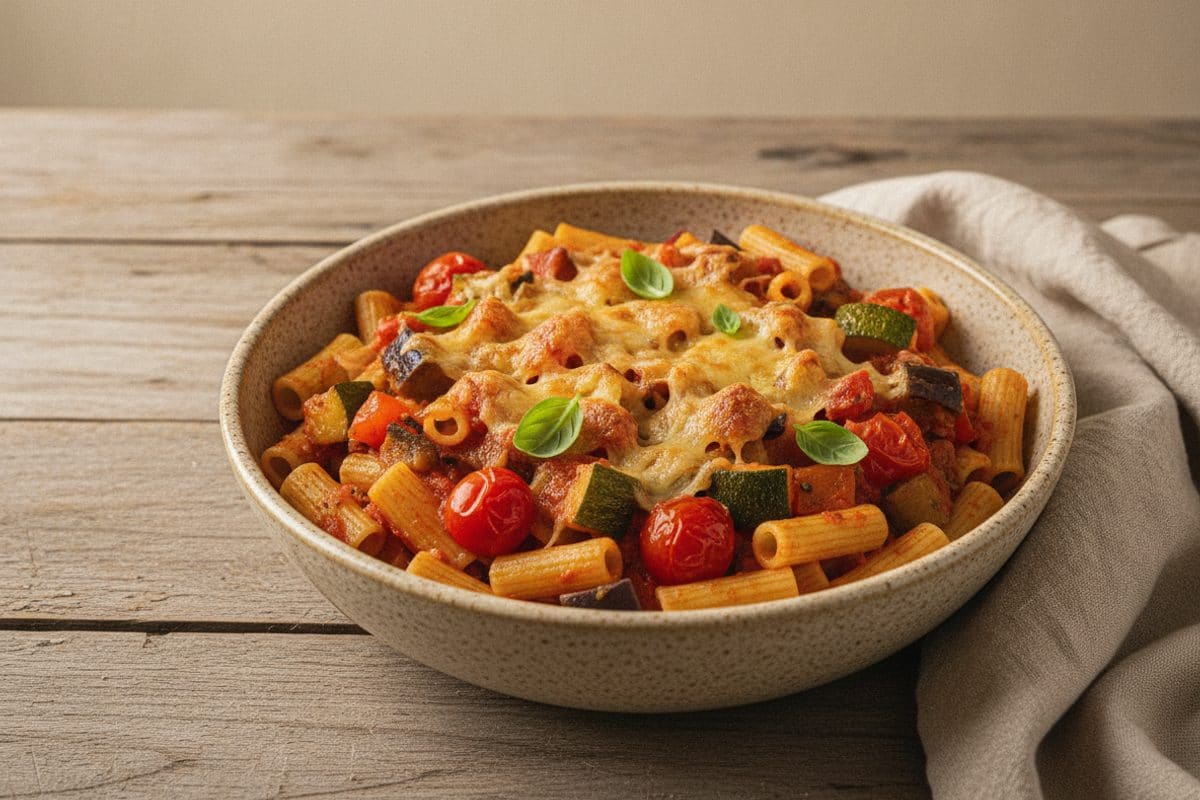 Paste cu Ratatouille la Cuptor