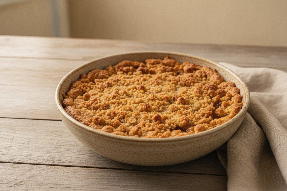 Plăcintă cu Mere și Crumble Crocant