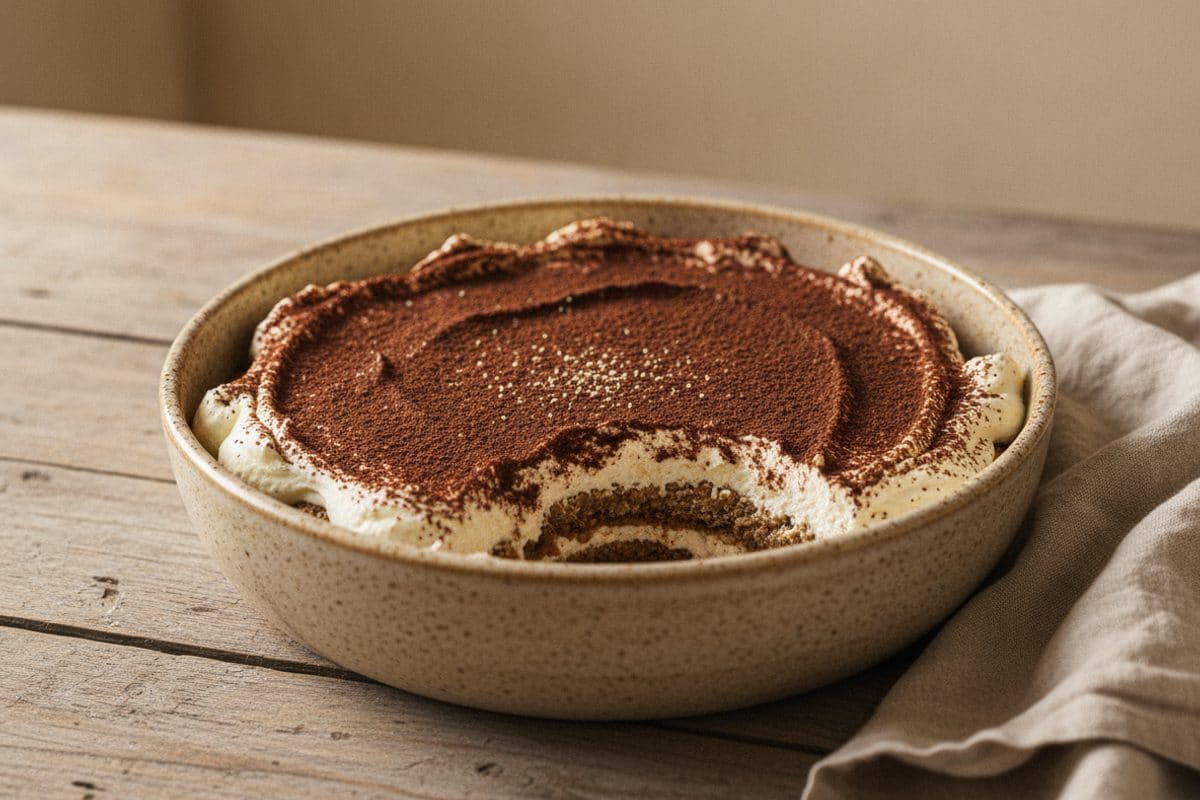 Tiramisu clasic, cu cafea tare și mascarpone cremos