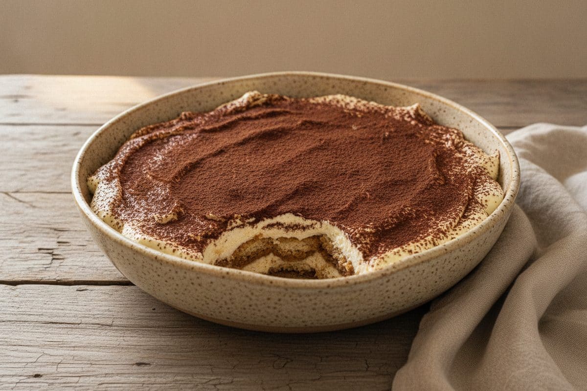 Tiramisu clasic cu mascarpone și cafea
